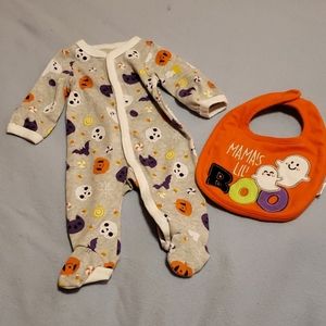 Baby's First Halloween Pajamas w/bib